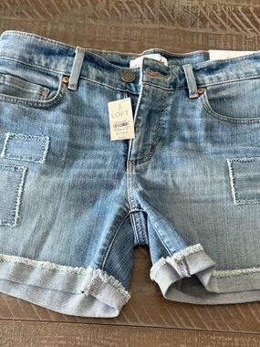 Ann Taylor Loft Jean Shorts Womens Size 27/4P Denim Mid Rise NWT
